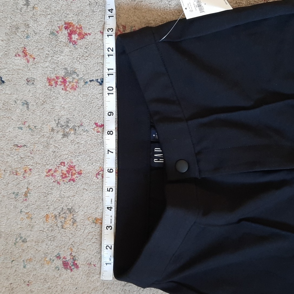 NWT Gap Ponte Knit Black Dress Pants 6 - Picture 3 of 4